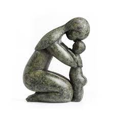 Mother and child sculptures - Vanessa Pooley - bronze sculptures