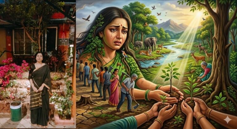 ಸವಿತಾ ದೇಶಮುಖ ಅವರ ಕವಿತೆ “ಕಾಡಿನ ಕಣ್ಣೀರು”