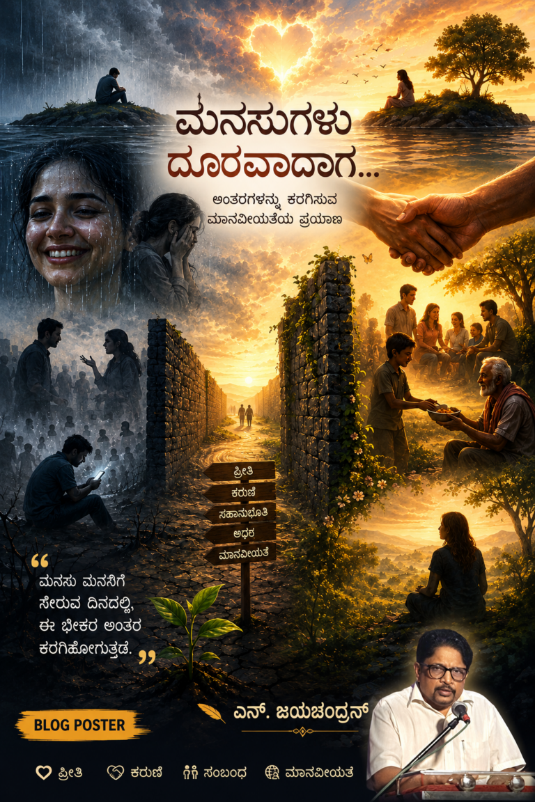 ಎನ್.ಜಯಚಂದ್ರನ್  ಅವರ ಕವಿತೆ “ಅಂತರ”