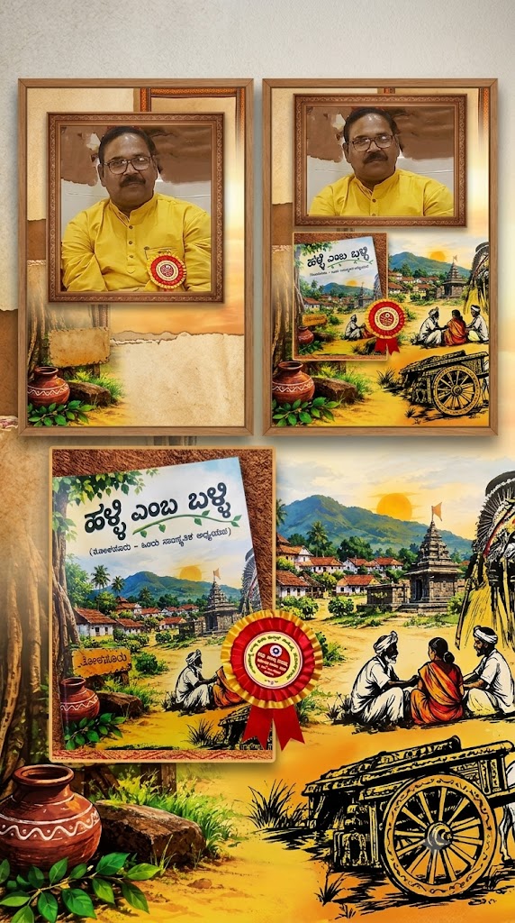 “ಹಳ್ಳಿ ಎಂಬ ಬಳ್ಳಿ (ತೋಳನೂರು-ಒಂದು ಸಾಂಸ್ಕೃತಿಕ ಅಧ್ಯಯನ)ವಿಶ್ವೇಶ್ವರ ಎನ್‌.ಮೇಟಿ ಮುಂಬಯಿ” ಶಿವಲೀಲಾ ಹುಣಸಗಿ